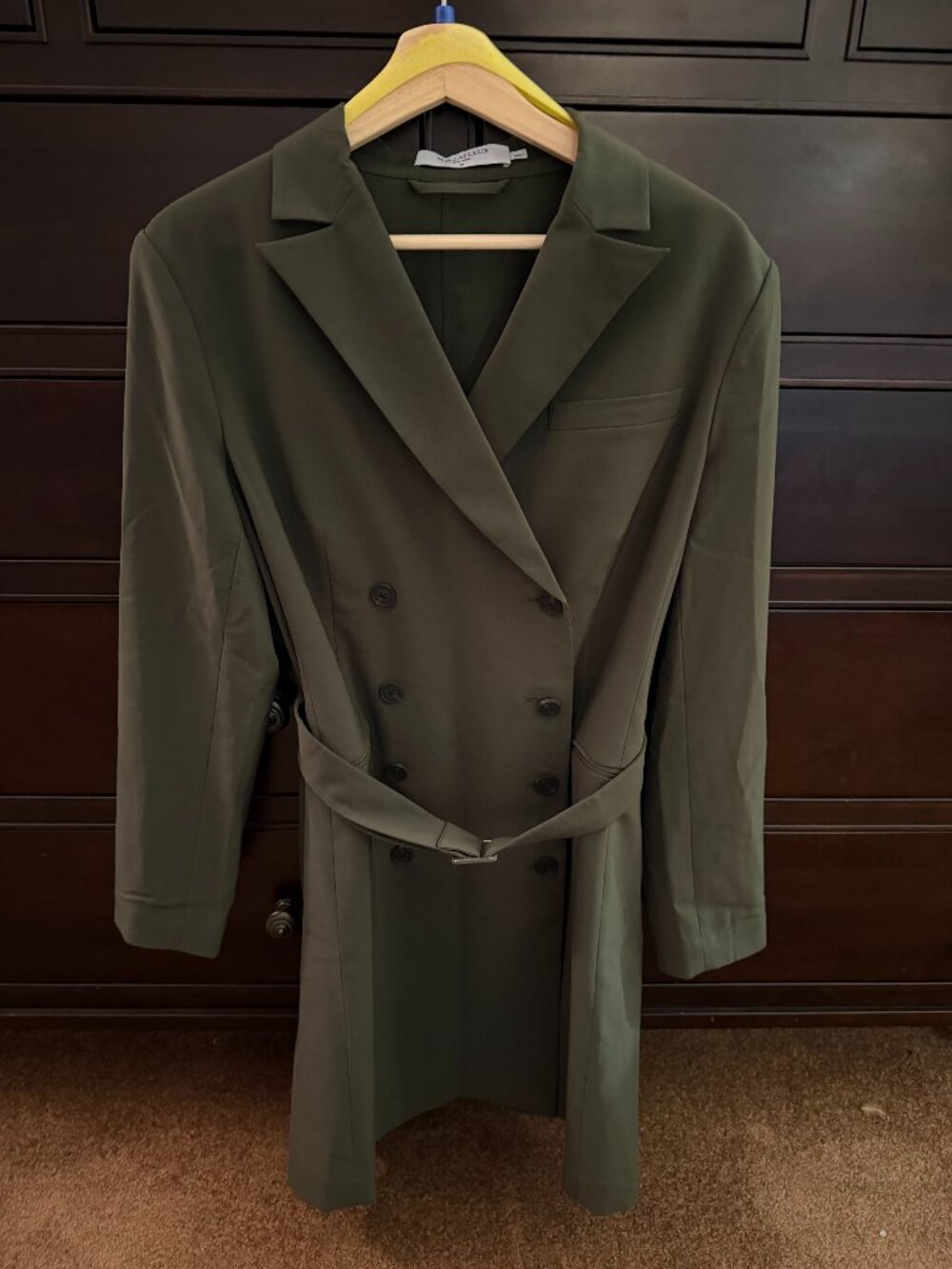 MM LaFleur NWOT Olive Trench Dress Size 14